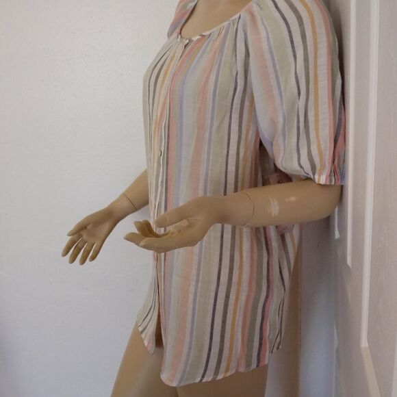 NEW Como Vintage Stopped Short Sleeve Top - Picture 3 of 6